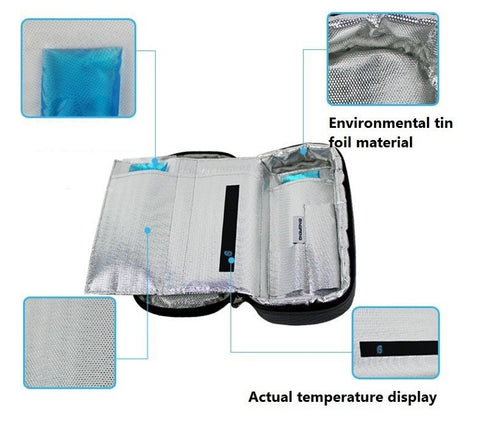 Portable Diabetic Insulin Cooler Case