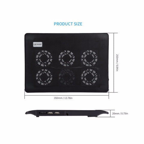 6 Fans Laptop Cooling Pad