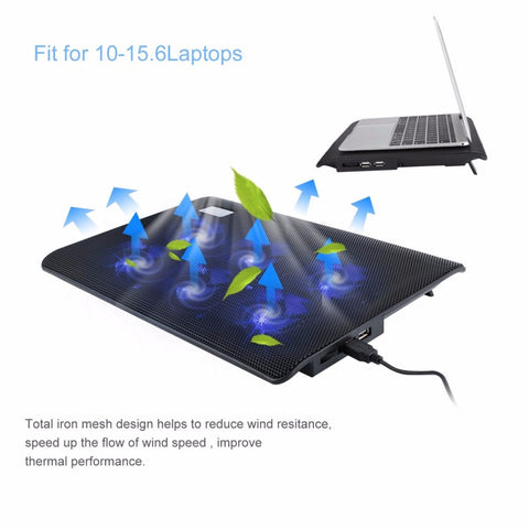 6 Fans Laptop Cooling Pad