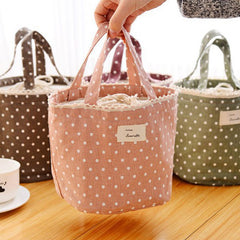 Polka Dots Mini Cooler Hand Bag