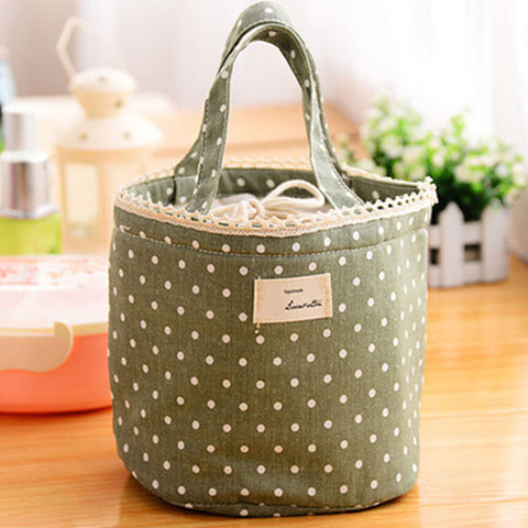 Polka Dots Mini Cooler Hand Bag