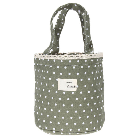 Polka Dots Mini Cooler Hand Bag